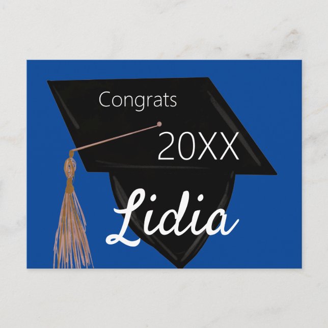 Abschluss Uni Highschool-Cap Gop Postkarte (Vorderseite)