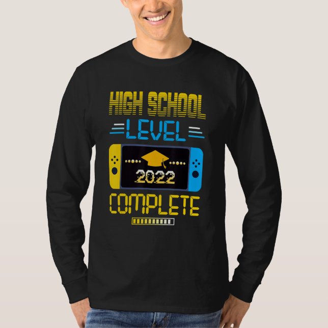 Abschluss-Video-Gamer-Gradua für die High School 2 T-Shirt (Vorderseite)