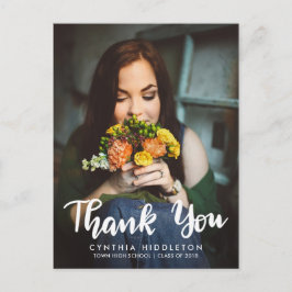 Abschluss Vielen Dank Typografy Foto Postkarte