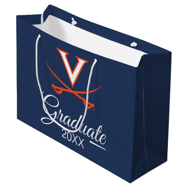 Abschluss Virginia-Kavalier-| Große Geschenktüte (Vorderseite Schrägansicht)