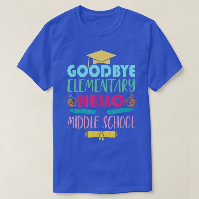 Abschluss von der Grundschule bis zur Mittelschule T-Shirt (Design vorne)