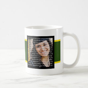 Abschluss von Green & Gold School FotoCollage Tass Kaffeetasse