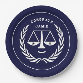 Abschluss von Law School Blue Paper Teller