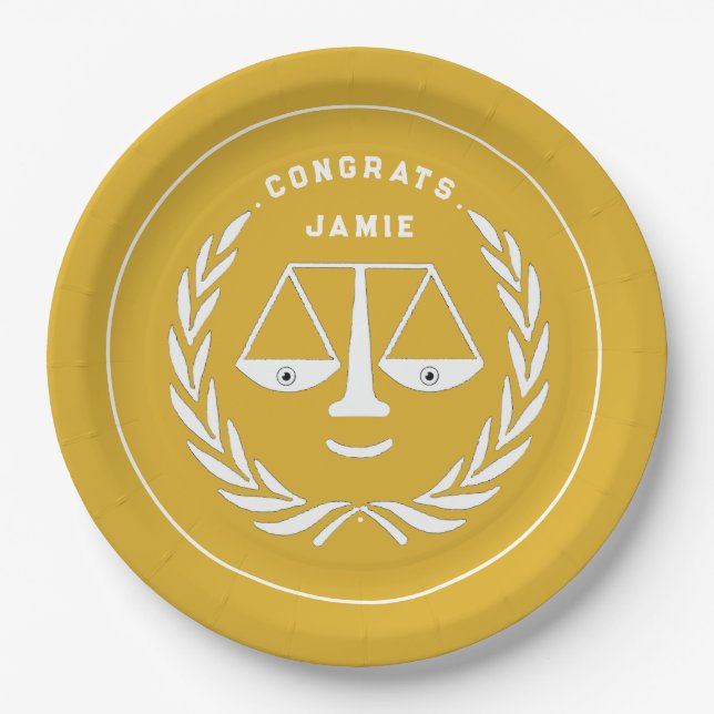 Abschluss von Law School Gold Paper Teller (Vorderseite)