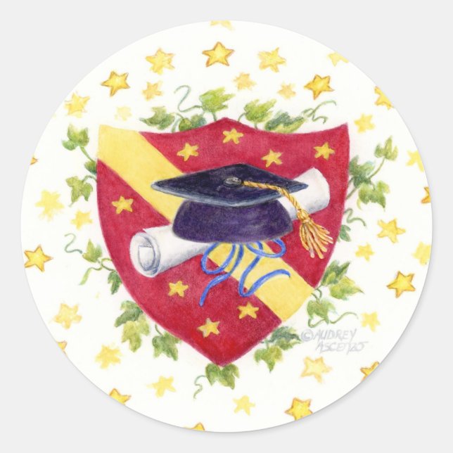 Abschluss Wappen Stickers (Vorderseite)