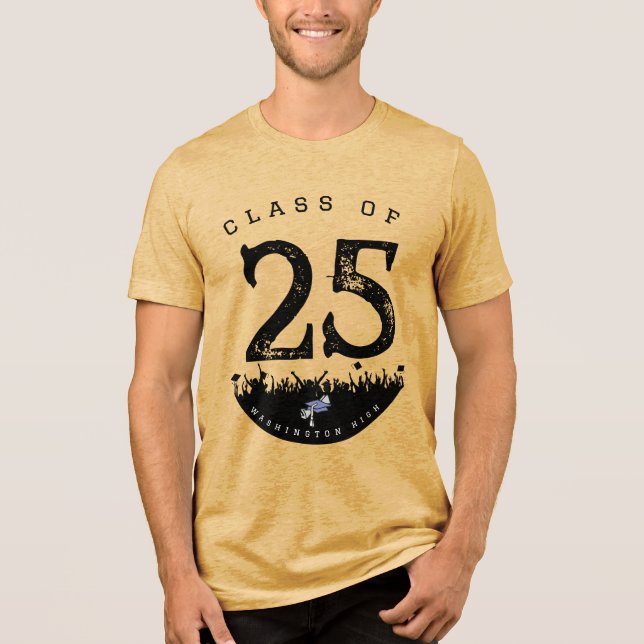 Abschluss/Wiedersehen zur Klasse "Änderung in das  Tri-Blend Shirt (Vorderseite)