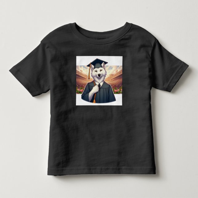 Abschluss Wolf Kleinkind T-shirt (Vorderseite)