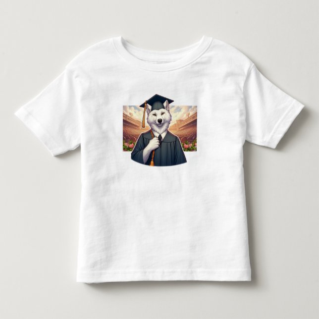 Abschluss Wolf Kleinkind T-shirt (Vorderseite)