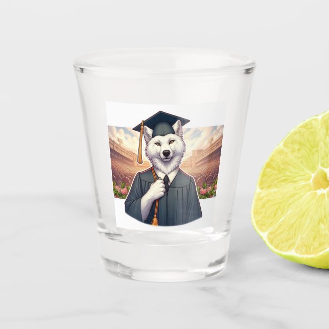 Abschluss Wolf Schnapsglas (Vorderseite)