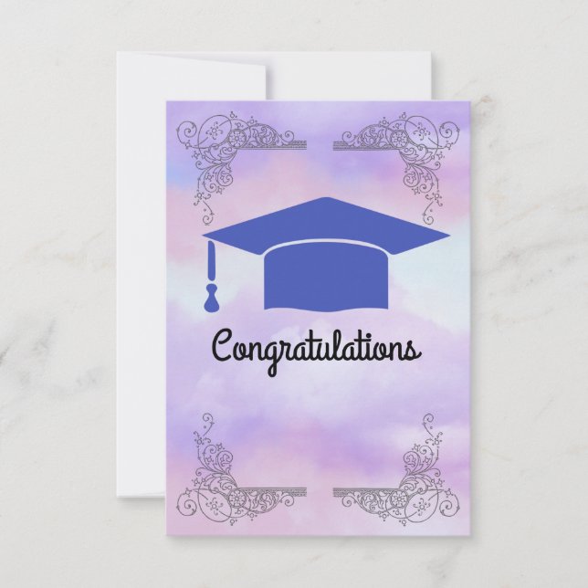 Abschluss Wunsch Karte (Vorderseite)