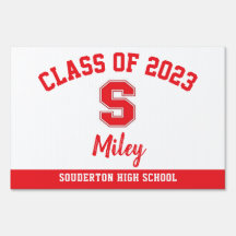 Abschluss Yard Sign Souderton High School, Lawn