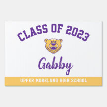 Abschluss Yard Sign Upper Moreland High School