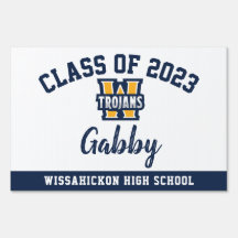 Abschluss Yard Sign Wissahickon High School, Rasen