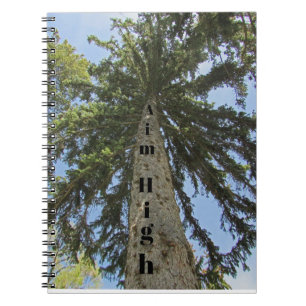 Abschluss Ziel hohe Pine Tree Foto Inspiration Notizblock