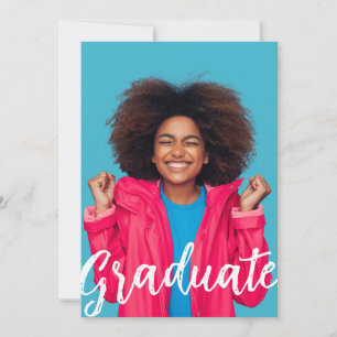 Abschlussankündigungs-Foto-Flat-Card
