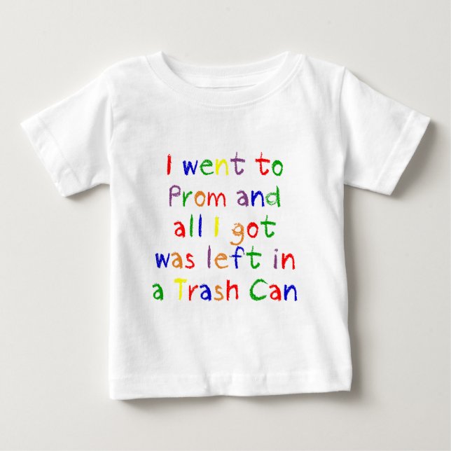 Abschlussballnacht-Müllcontainer-Baby Baby T-shirt (Vorderseite)