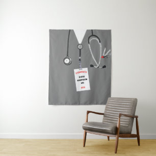 Abschlussbanner für Medizinstudenten - Doktor - Wa Wandteppich
