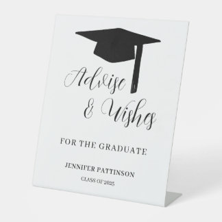 Abschlussberatung & Wünsche zur Graduierung Sockelschild