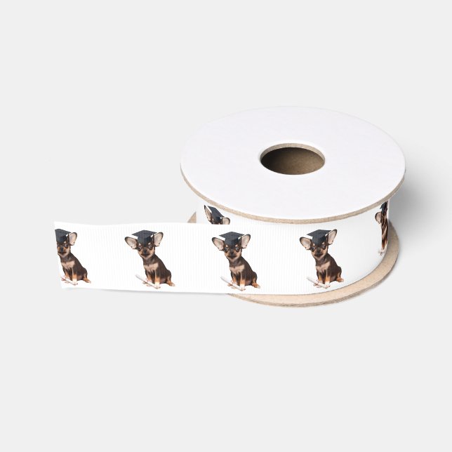 Abschlusschihuahua-Hundegrosgrainband Ripsband (Spule)