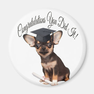 Abschlusschihuahua-Hundemagnet Magnet
