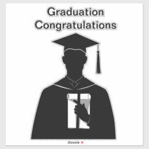 Abschlussdiplom Aufkleber