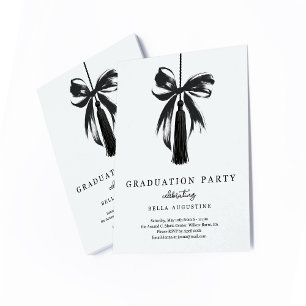 Abschlusseinladung Mädchen Abitur Universität RSVP Karte