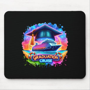 Abschlussfahrt Kreuzfahrt Absolvent Strand Sommer Mousepad