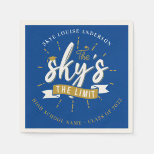 Abschlussfeier Blue Sky's the Limit 2026 Papier Serviette