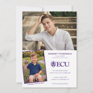 Abschlussfeier der East Carolina University Einladung