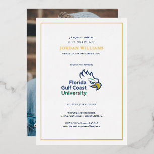 Abschlussfeier der Florida Gulf Coast University Folieneinladung