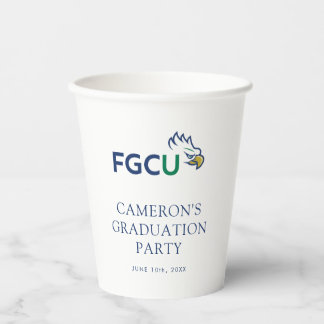 Abschlussfeier der Florida Gulf Coast University Pappbecher