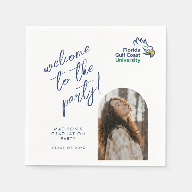 Abschlussfeier der Florida Gulf Coast University Serviette (Vorderseite)