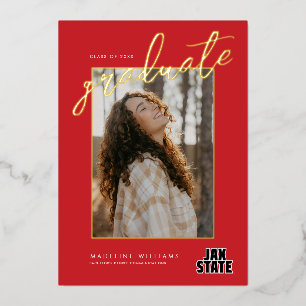Abschlussfeier der Jacksonville State University Folieneinladung