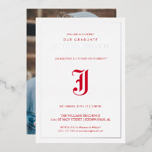 Abschlussfeier der Jacksonville State University Folieneinladung