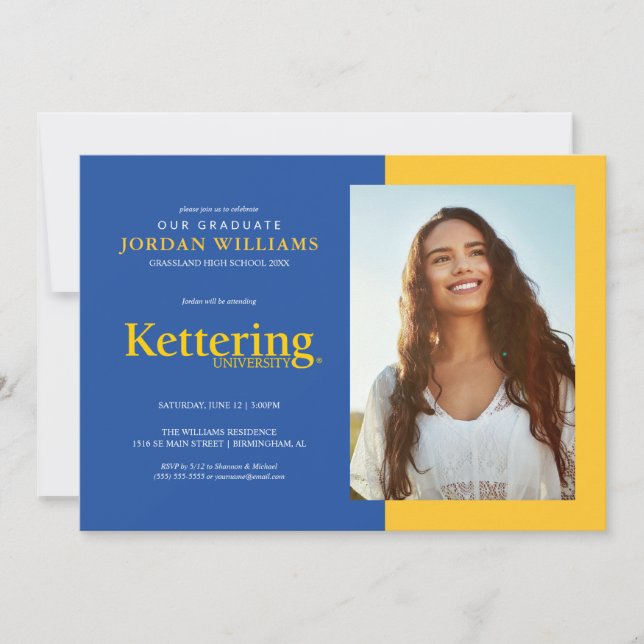 Abschlussfeier der Kettering University Ankündigung (Vorderseite)