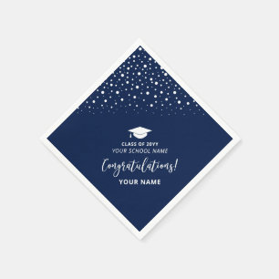 Abschlussfeier der Navy Blue Modern School Serviette