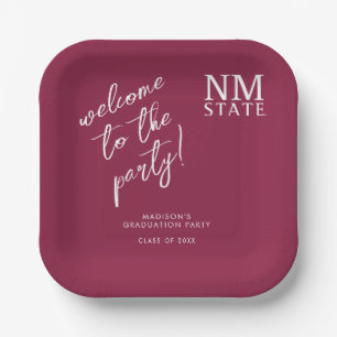 Abschlussfeier der New Mexico State University Pappteller