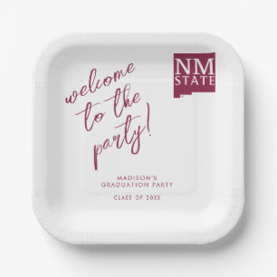 Abschlussfeier der New Mexico State University Pappteller