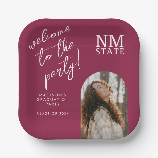 Abschlussfeier der New Mexico State University Pappteller (Vorderseite)