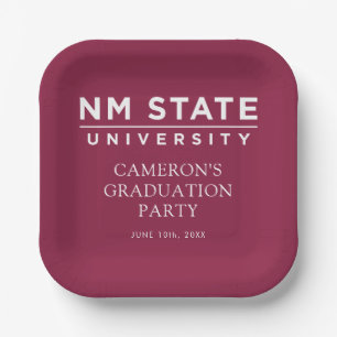 Abschlussfeier der New Mexico State University Pappteller