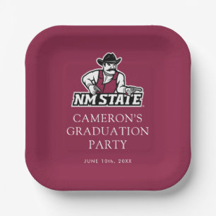 Abschlussfeier der New Mexico State University Pappteller