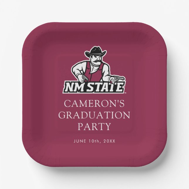 Abschlussfeier der New Mexico State University Pappteller (Vorderseite)