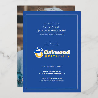Abschlussfeier der Oakwood University Folieneinladung