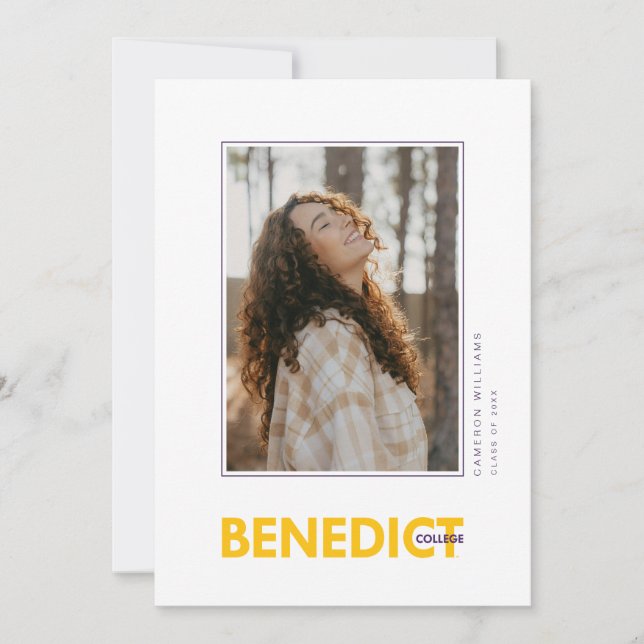 Abschlussfeier des Benedict College Ankündigung (Vorderseite)