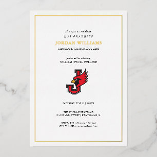 Abschlussfeier des William Jewell Colleges Folieneinladung