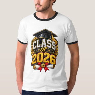 Abschlussfeier-Design für die Klasse 2026 T-Shirt