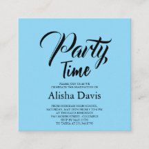 Abschlussfeier-Einladung Party Time