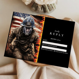 Abschlussfeier Feuerwehrheld RSVP Karte