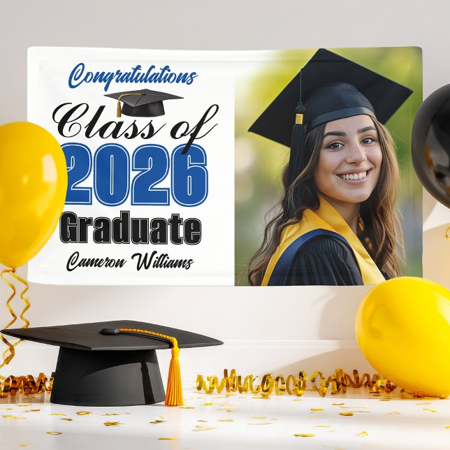 Abschlussfeier-Foto der Blue Class 2026 Banner (Von Creator hochgeladen)