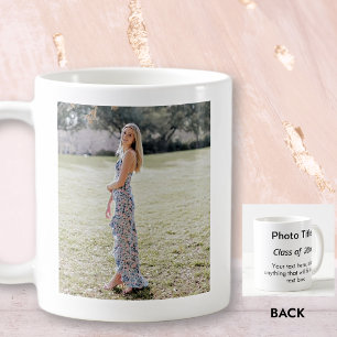 Abschlussfeier, Fügen Sie Ihr Foto und Text hinzu, Kaffeetasse